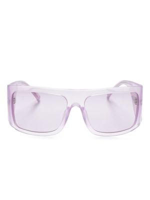 Linda Farrow x The Attico Andre oversize-frame sunglasses - Purple
