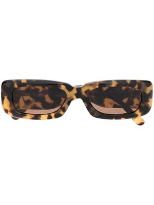 Linda Farrow x The Attico Mini Marfa sunglasses - Brown