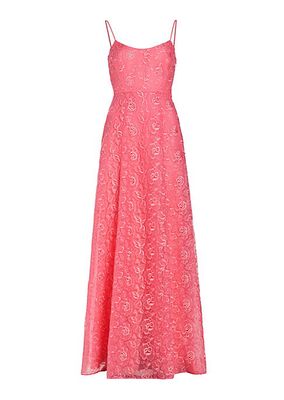 Linda Floral Lace Gown