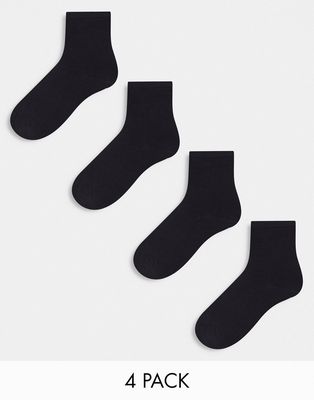 Lindex 4 pack socks in black