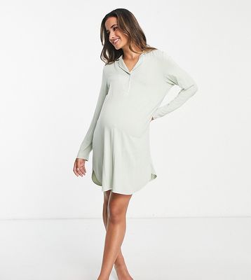 Lindex Exclusive Mom jersey night shirt in green