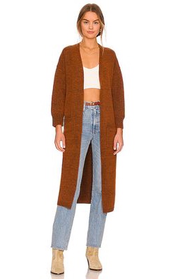 Line & Dot Levi Duster in Brown