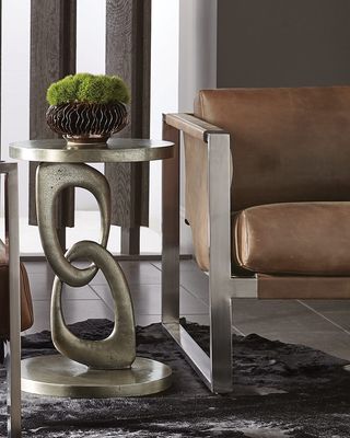 Linea Double Ring Chair-Side Table