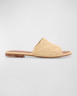 Linea Flat Raffia Sandals