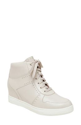 Linea Paolo Andres Mixed Media High Top Sneaker in Cream at Nordstrom, Size 10