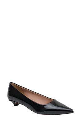 Linea Paolo Banks Patent Pointed Toe Pump in Black