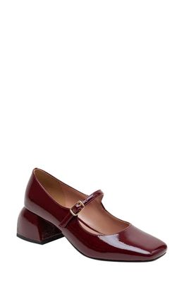 Linea Paolo Monroe Block Heel Mary Jane in Burgundy