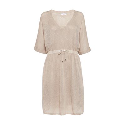 Linen and silk dress