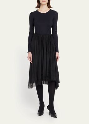 Lingerie Lace Midi Skirt