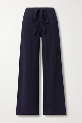 Lingua Franca - Cashmere Wide-leg Pants - Blue
