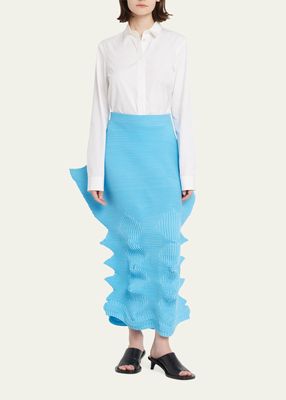 Linkage Knit 3-D Skirt