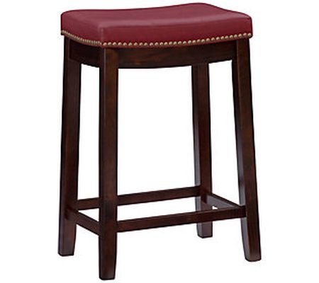 Linon Home Brenner Kitchen Counter Stool W/ Pad ded Seat