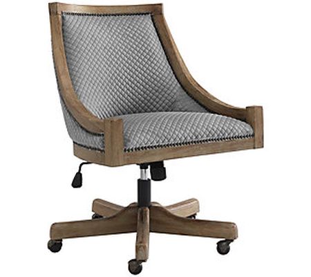 Linon Home Brooks Quilted Home Office Chair w/ Adjustable Seat
