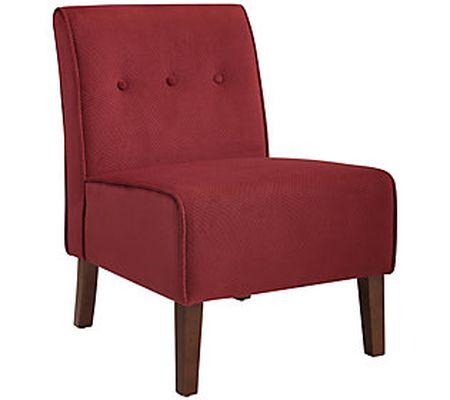 Linon Home Chelsea Decorative Accent Chair with Button Details
