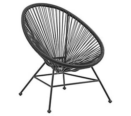 Linon Home Decor Axel Outdoor Synthetic Wicker Modern Chair