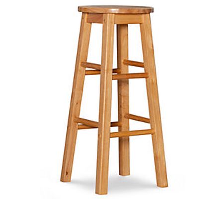 Linon Home Juno Round Seat Backless Bar Stool