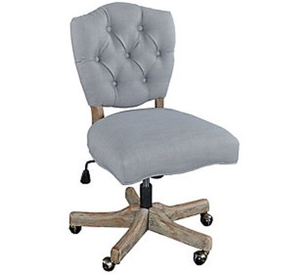 Linon Home Leslie Comfrotable Vintage Style Hom e Office Chair