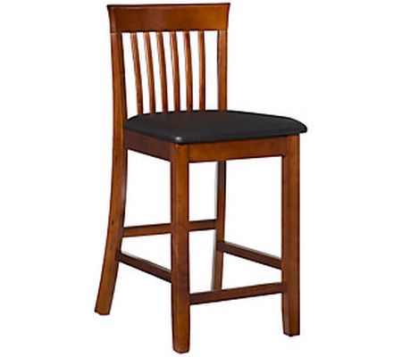 Linon Home Monroe Kitchen Counter Stool with Pa dded Seat