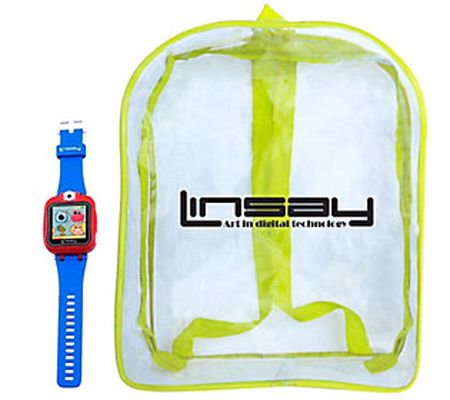 LINSAY 1.5" Kids Smartwatch with Backpack