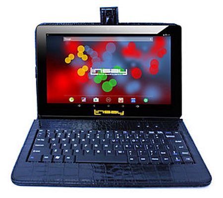 LINSAY 10" IPS Android 12 Tablet w/ Crocodile K eyboard