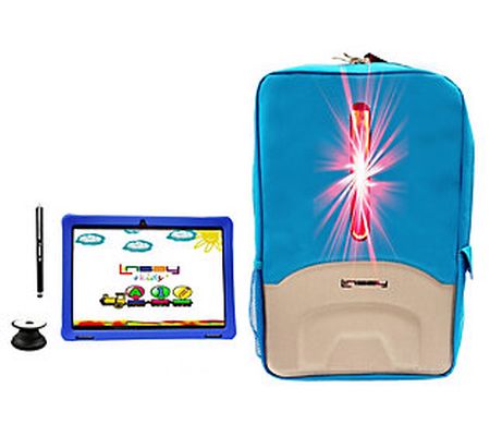 LINSAY 10" IPS Android 12 Tablet w/ Kids Case, LED Bag, Holder