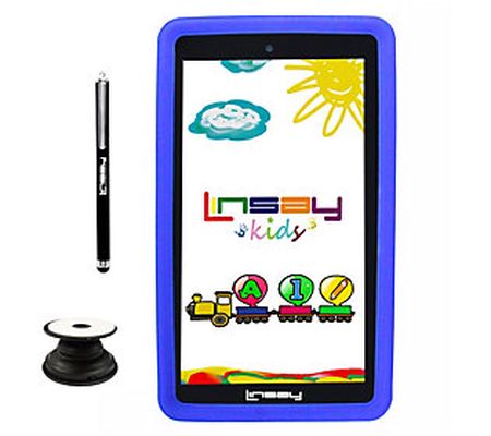 Linsay 7" 2GB RAM 32GB Tablet w/ Kids Case Hold er & Pen