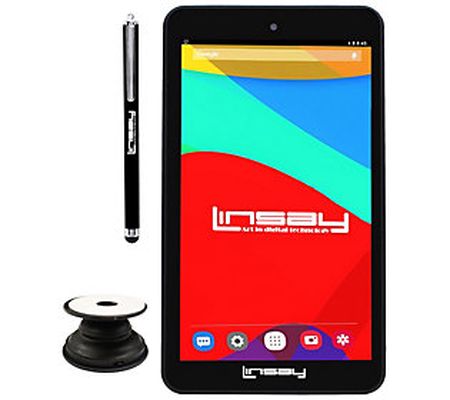 LINSAY 7" Android 12 Tablet w/ Holder & Pen
