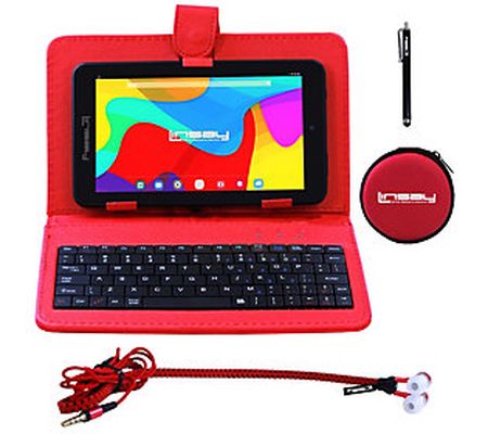 LINSAY 7" Android 12 Tablet w/ Keyboard, Ear & Pen