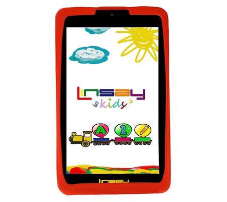 LINSAY 7" Android 13 64GB Tablet with Kids Defender Case