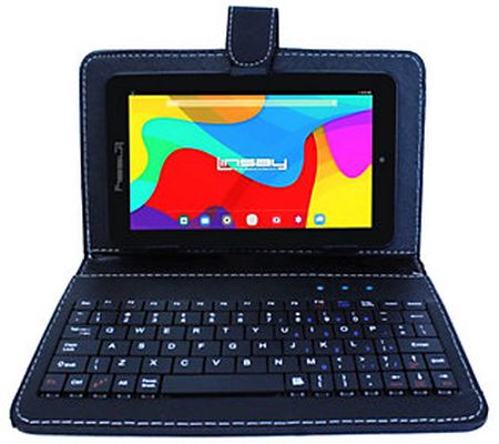 LINSAY 7" Android Tablet w/ Leather Keyboard - 16GB