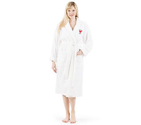 Linum Home Embroidered "I Love You Mom" Heart T erry Bathrobe