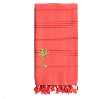 Linum Home Summer Fun Palm Tree Pestema l Beach Towel