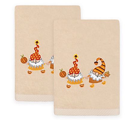 Linum Home Textiles Autumn Gnomes - Embroidered Luxury Towels