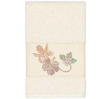 Linum Home Textiles Caroline Embellished Hand T owel