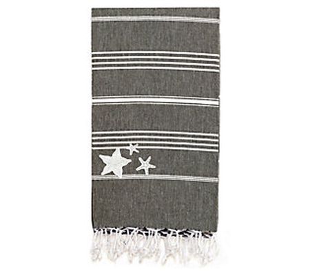 Linum Home Textiles Lucky Starfish Pestemal Bea ch Towel