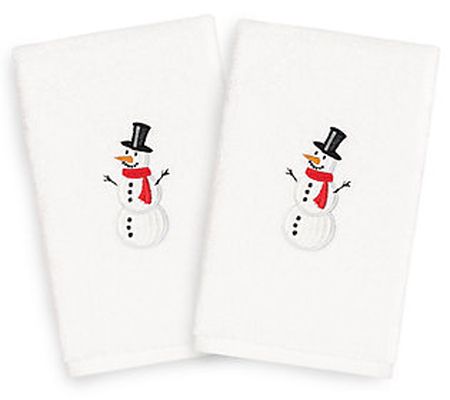 Linum Home Textiles Snowman 2-Piece Hand Towels