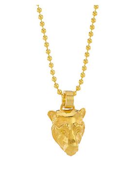 Lioness 14K-Gold-Plated Pendant Necklace