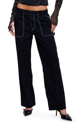 LIONESS Fountain Straight Leg Pants in Onyx