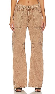 LIONESS Miami Vice Pants in Tan