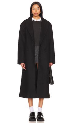 LIONESS Olsen Coat in Black