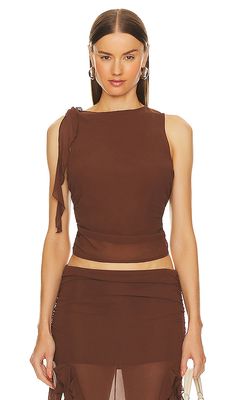 LIONESS Rendezvous Top in Chocolate