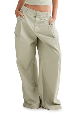 LIONESS Smokeshow Low Rise Cargo Pants in Sage