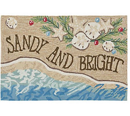 Liora Manne Frontporch Sandy & Bright Rug Sand 30" x 48"