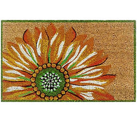 Liora Manne Natura Sunflower Outdoor Mat Yellow 18"X30"