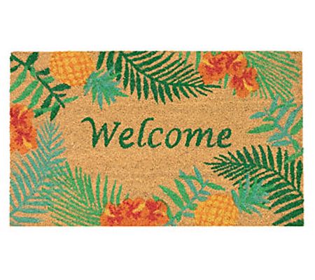 Liora Manne Natura Tropical Welcome Mat Natural 18" x 30"