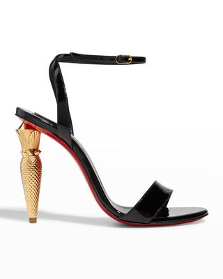 Lip Queen Patent Red Sole Sandals