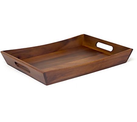 Lipper Acacia Curved Serving Tray