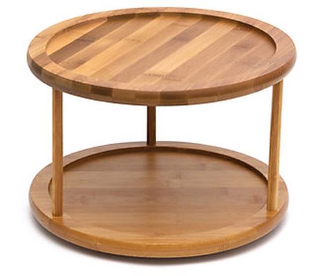Lipper Bamboo 2-Tier Turntable