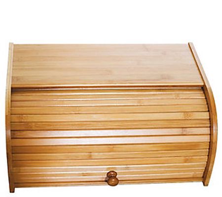 Lipper Bamboo Roll-Top Bread Box