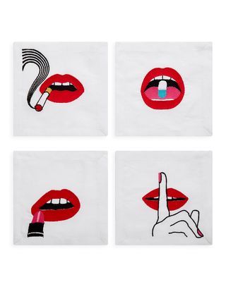 Lips Linen Napkin Set